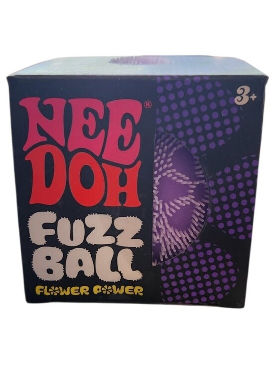 NeeDoh Other - New NeeDoh Fuzz Ball The Velvet Squeeze Purple Squishy Stress Ball Flower Power